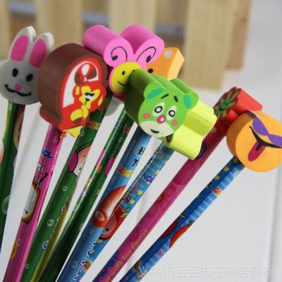 卡通动物大头橡皮铅笔 趣味学习用品批发指南
