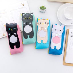 创意趴趴猫笔袋 点燃孩子学习乐趣的文具新风尚